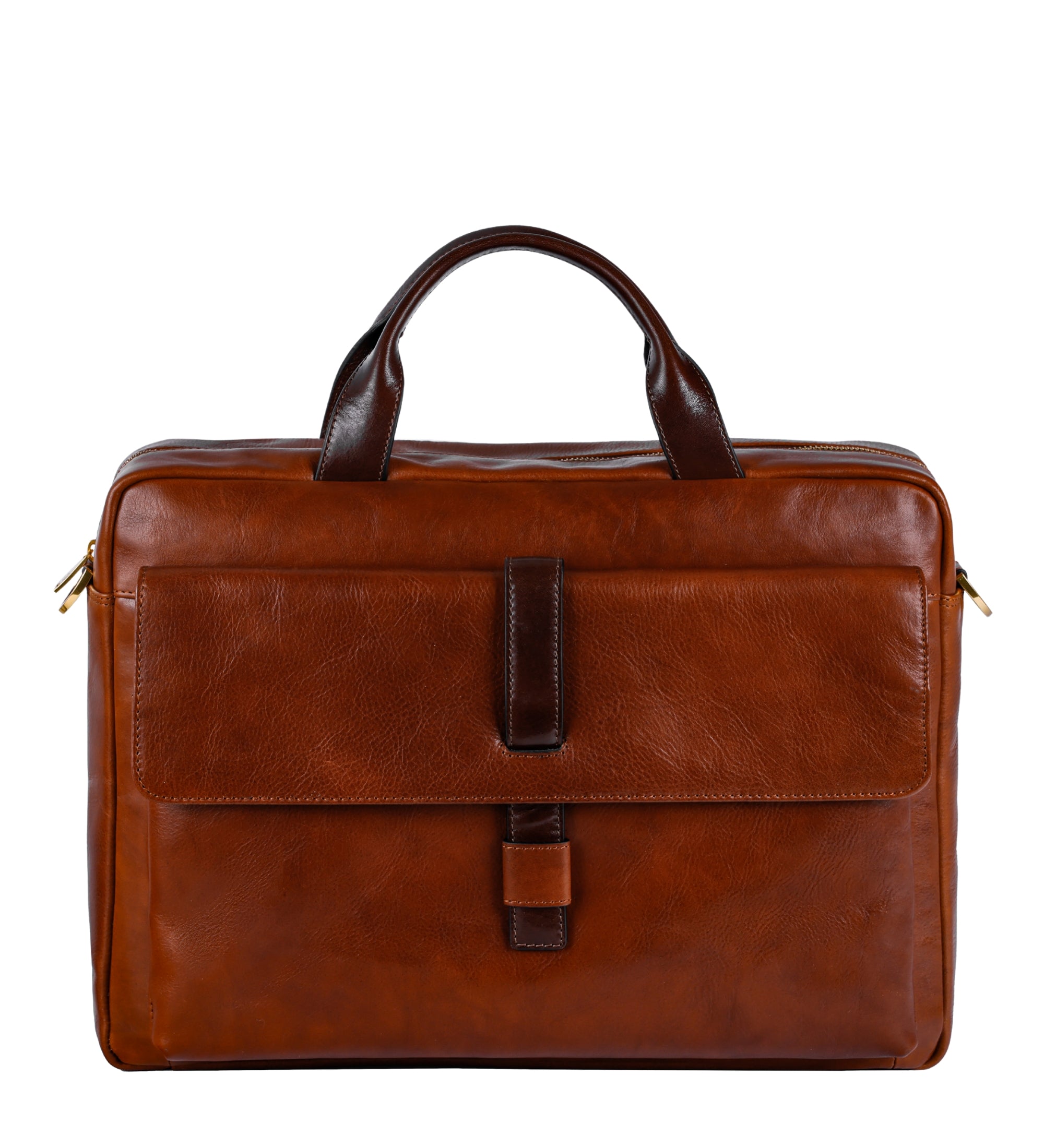 Large Leather Briefcase Laptop Bag - The Chateau