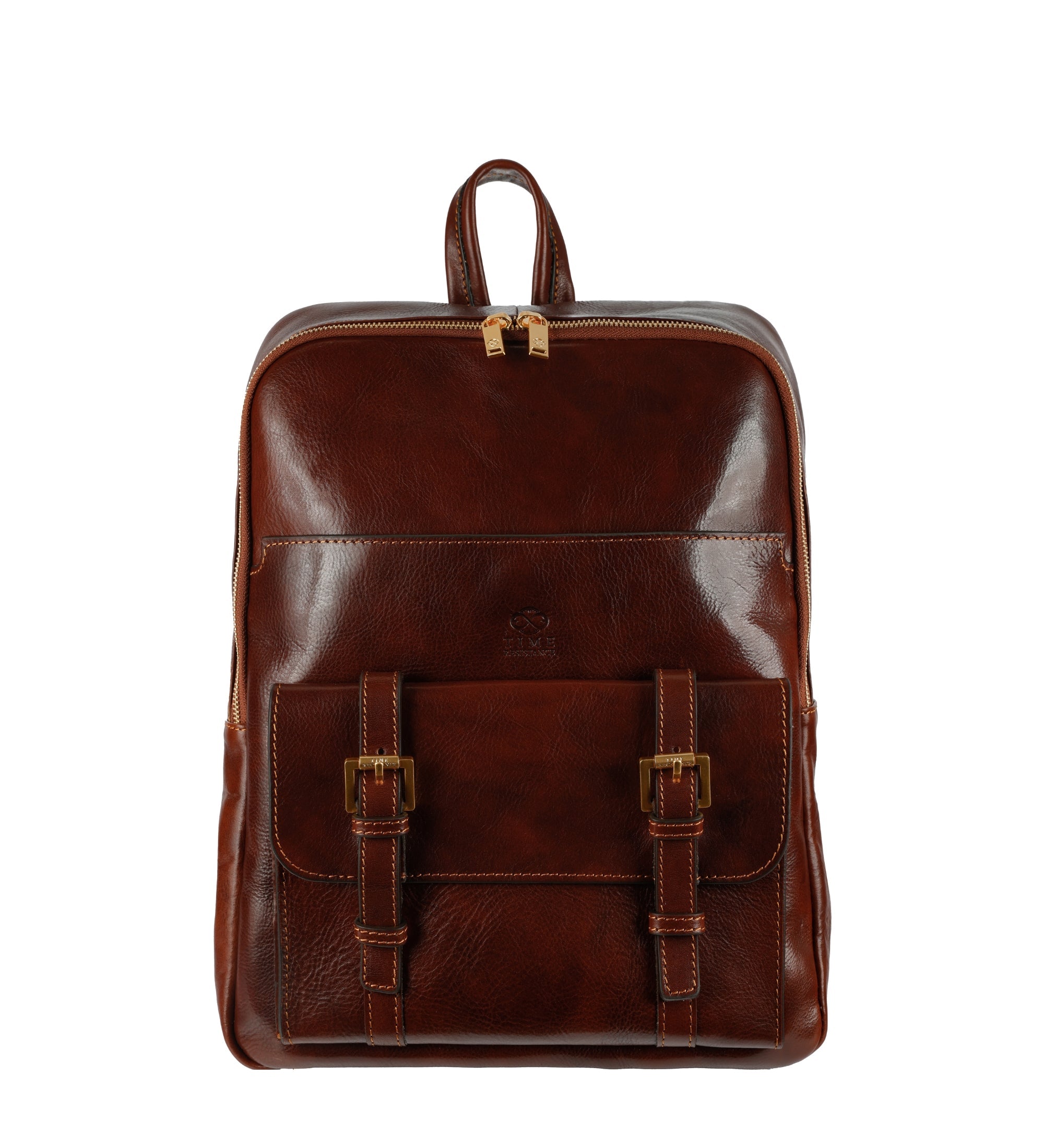 Großer Unisex-Rucksack aus italienischem Vollnarbenleder - The Divine Comedy
