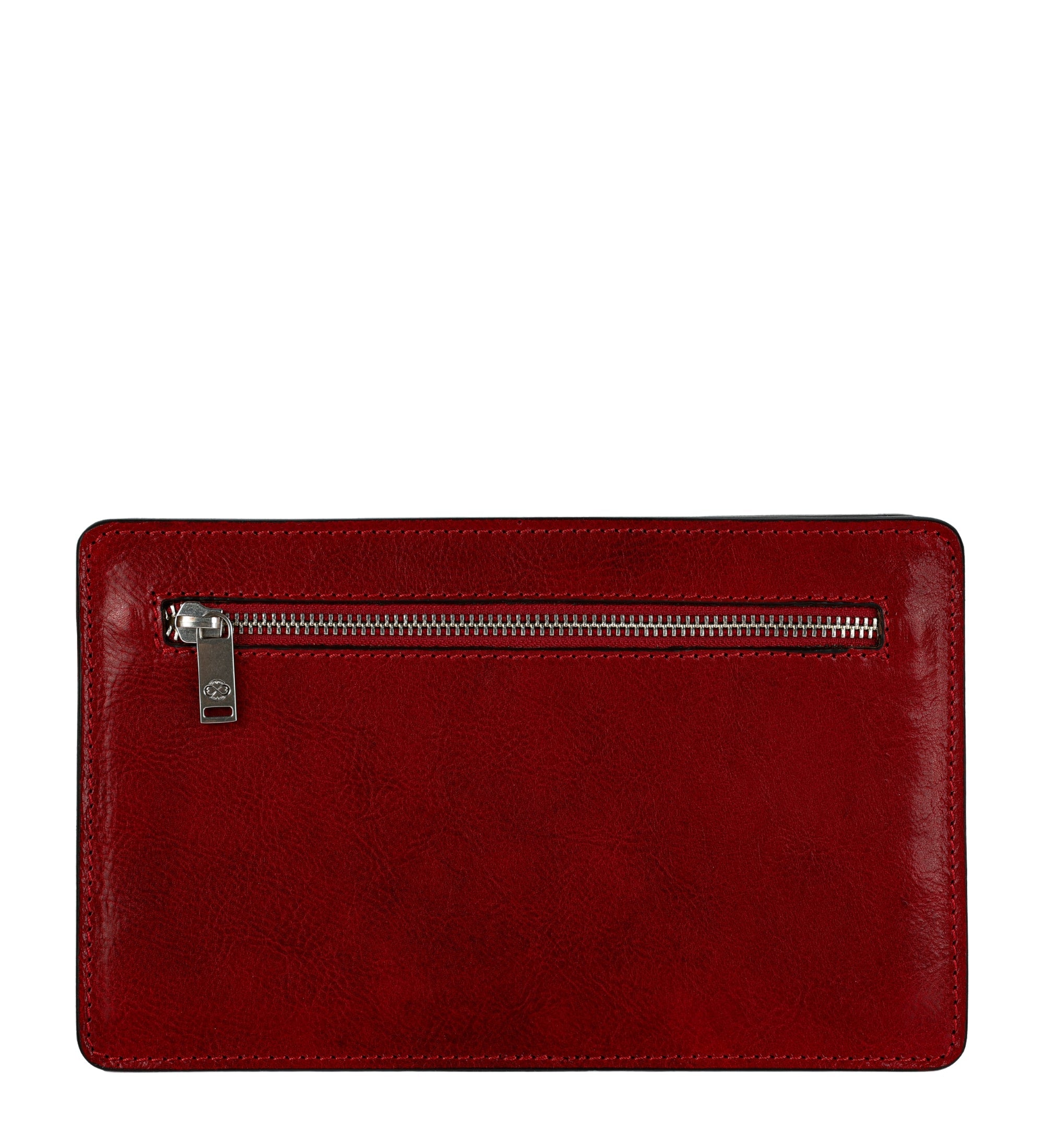 Clutch aus braunem Leder - Decameron