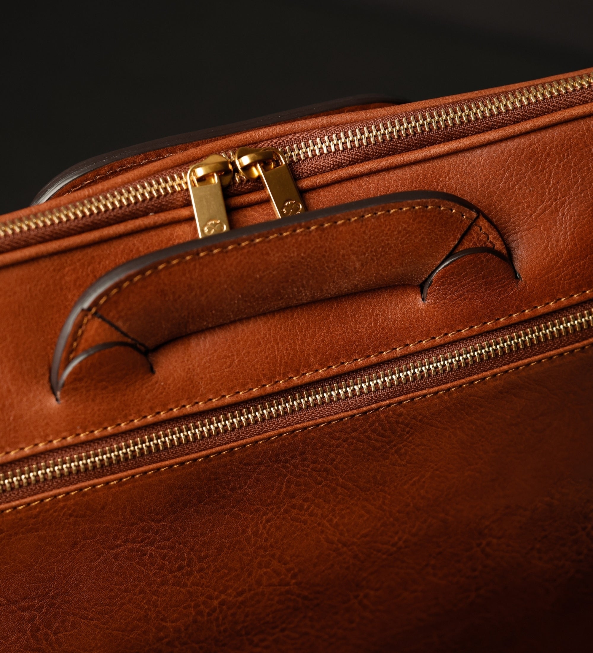 Aktentasche aus vollnarbigem italienischem Leder - Brave New World
