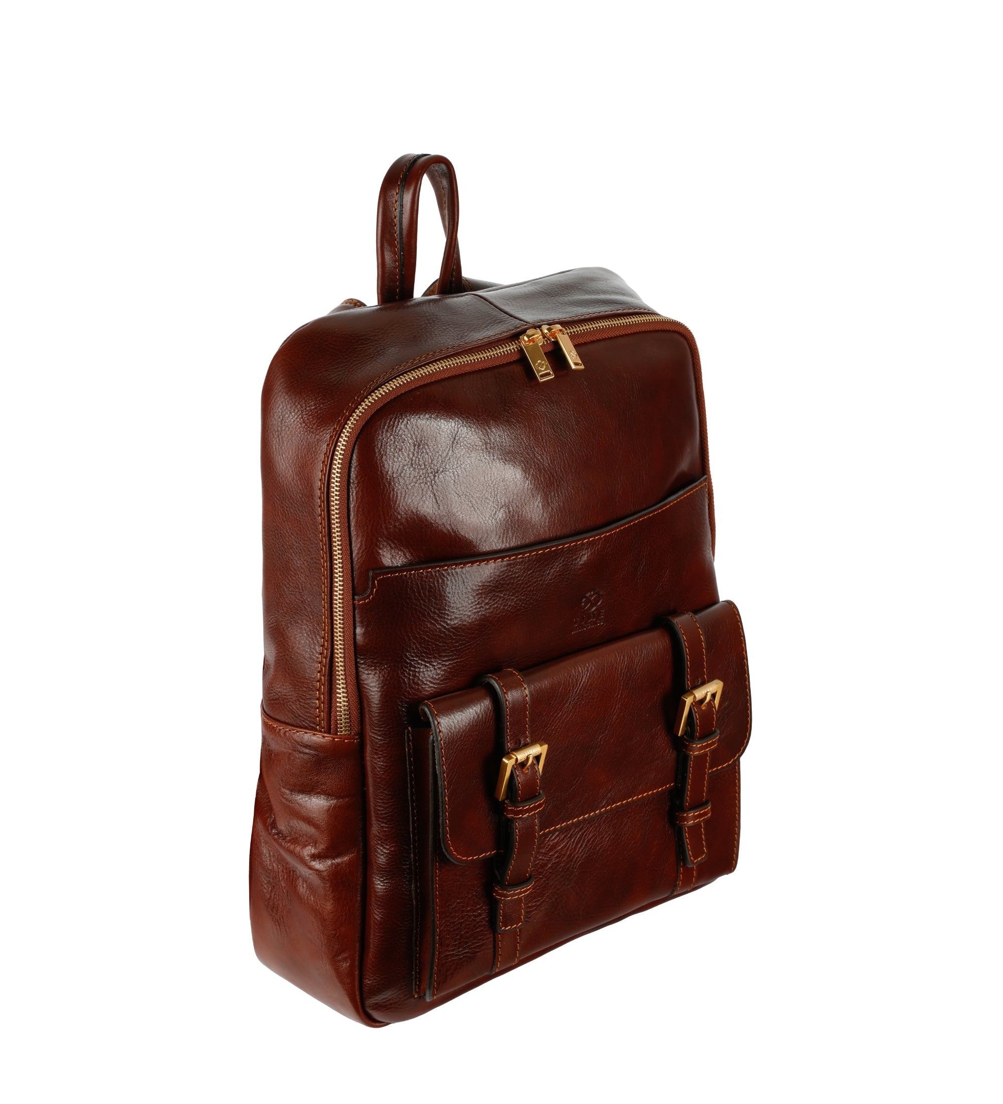 Großer Unisex-Rucksack aus italienischem Vollnarbenleder - The Divine Comedy