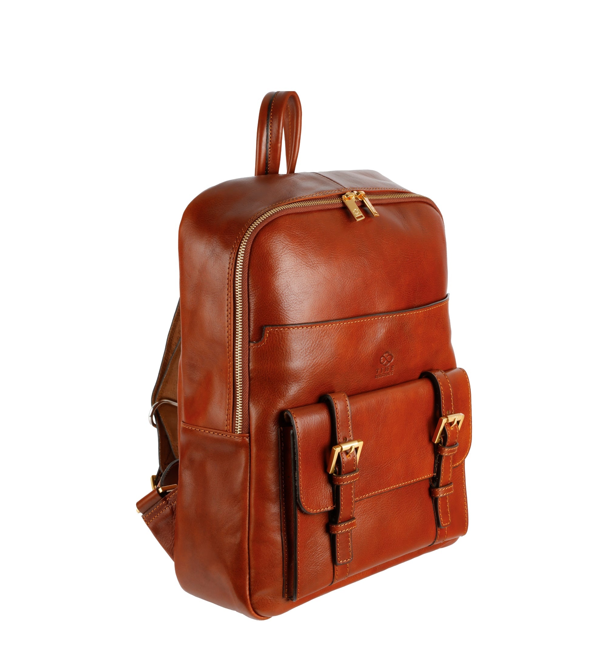 Großer Unisex-Rucksack aus italienischem Vollnarbenleder - The Divine Comedy