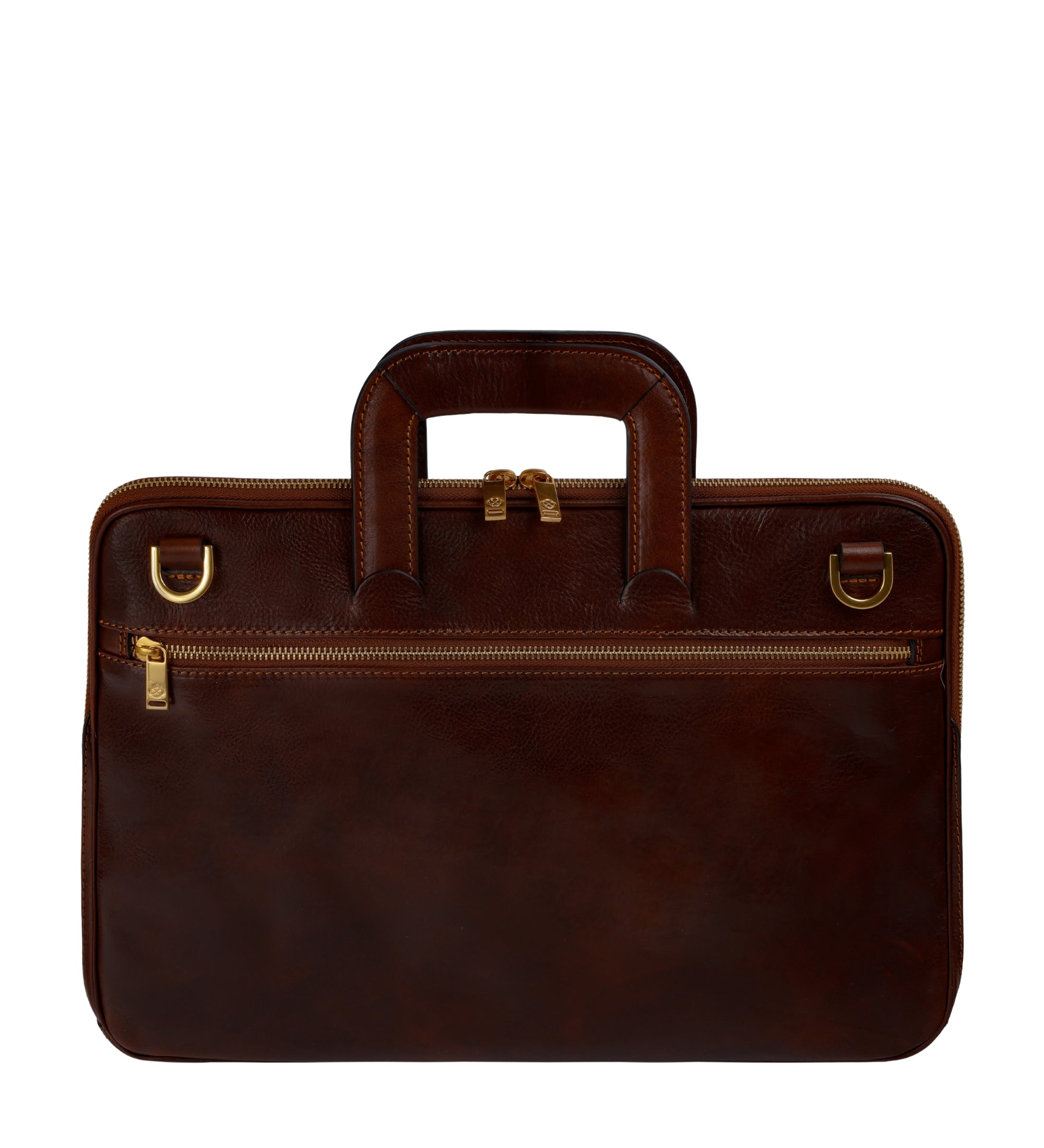 Aktentasche aus vollnarbigem italienischem Leder - Brave New World