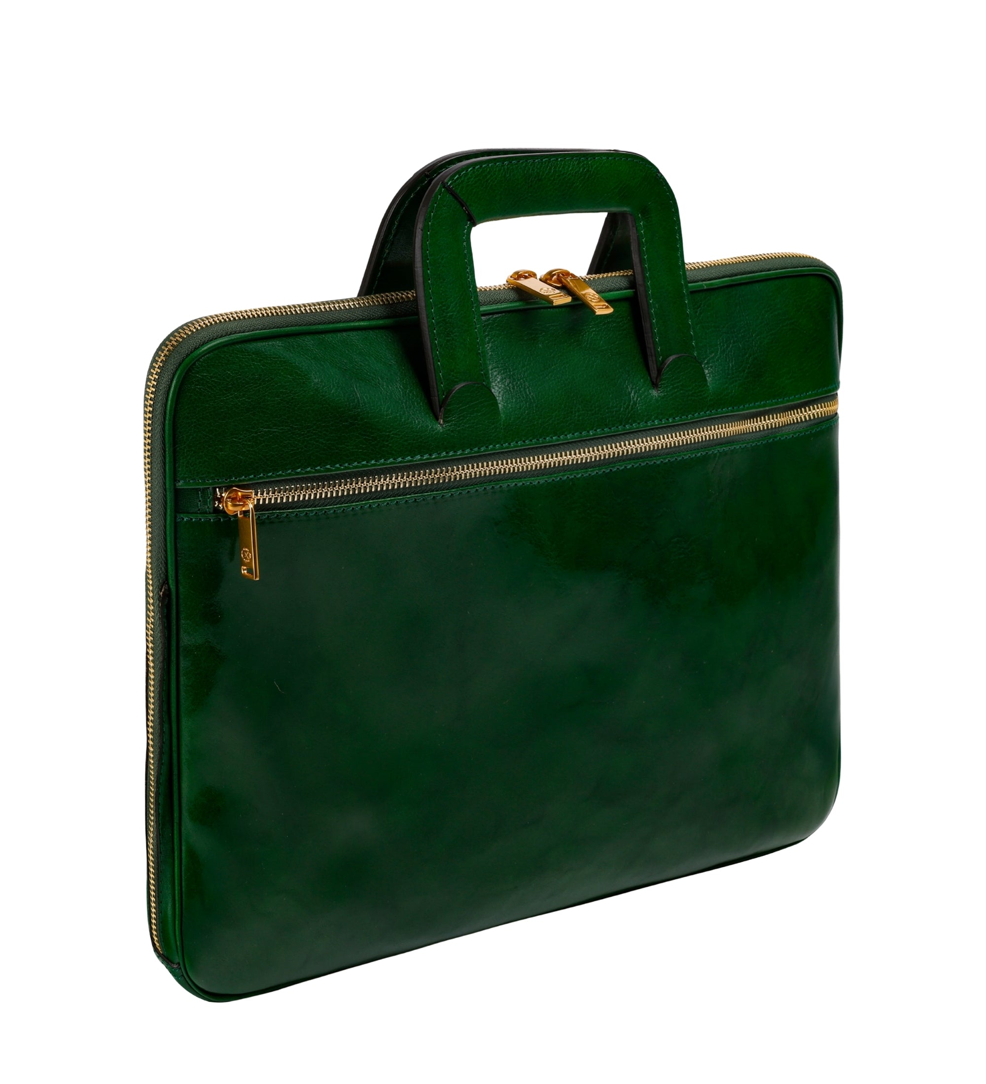 Aktentasche aus vollnarbigem italienischem Leder - Brave New World