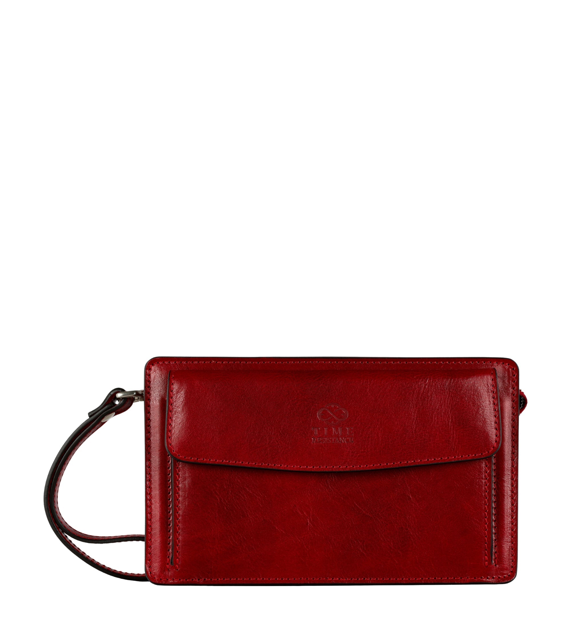 Clutch aus braunem Leder - Decameron