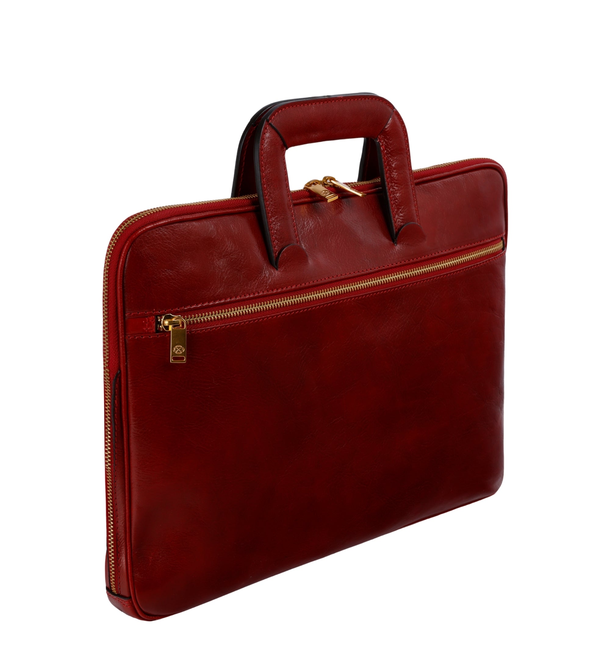 Aktentasche aus vollnarbigem italienischem Leder - Brave New World