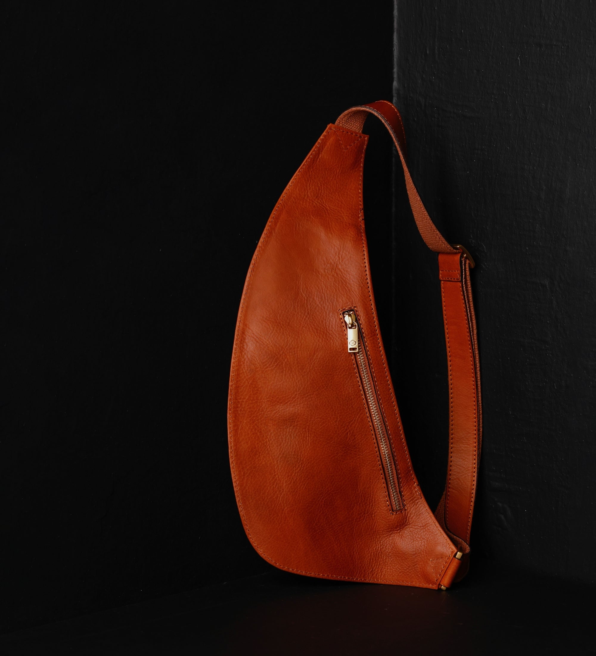 Leather Sling Bag Crossbody Bag - The Monk