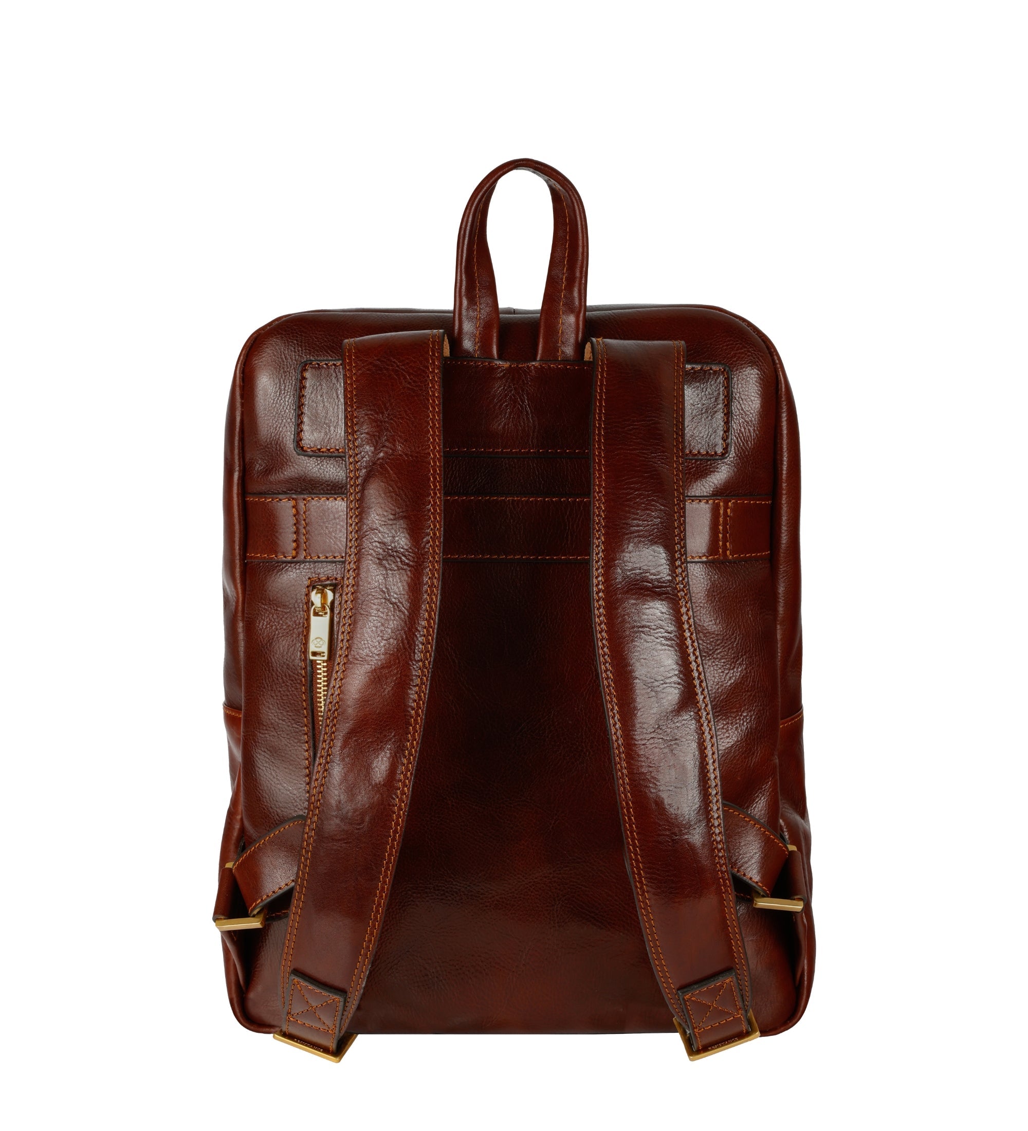 Großer Unisex-Rucksack aus italienischem Vollnarbenleder - The Divine Comedy