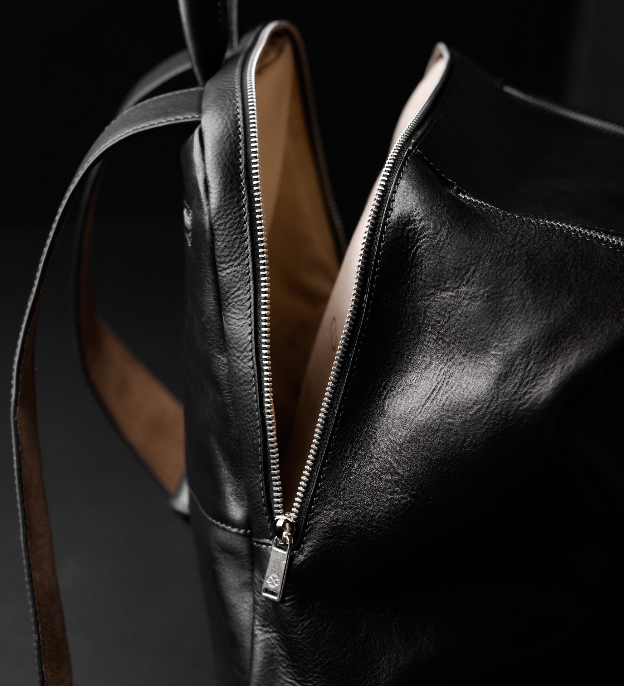Leather Backpack - A Bend in the River