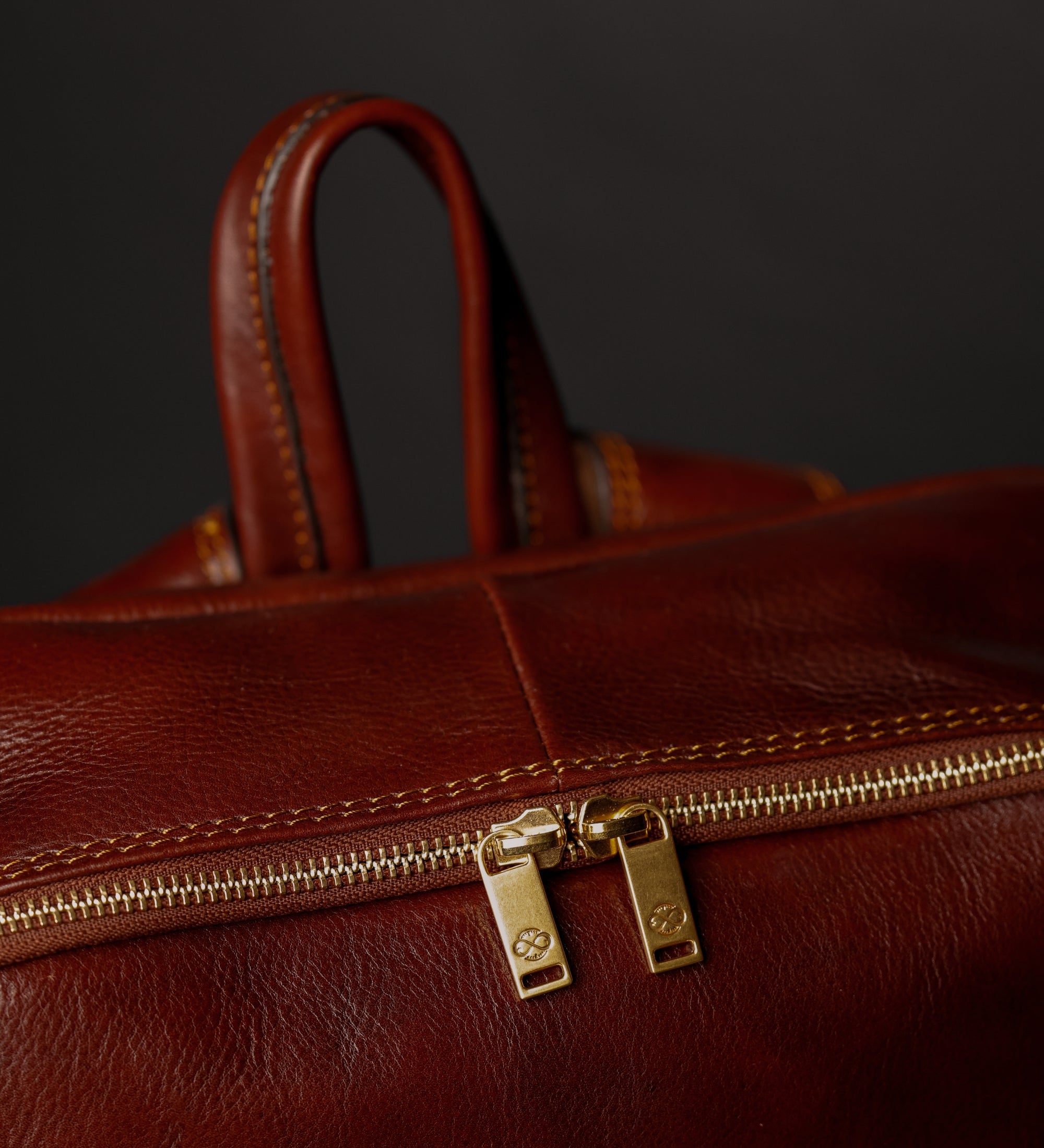 Großer Unisex-Rucksack aus italienischem Vollnarbenleder - The Divine Comedy