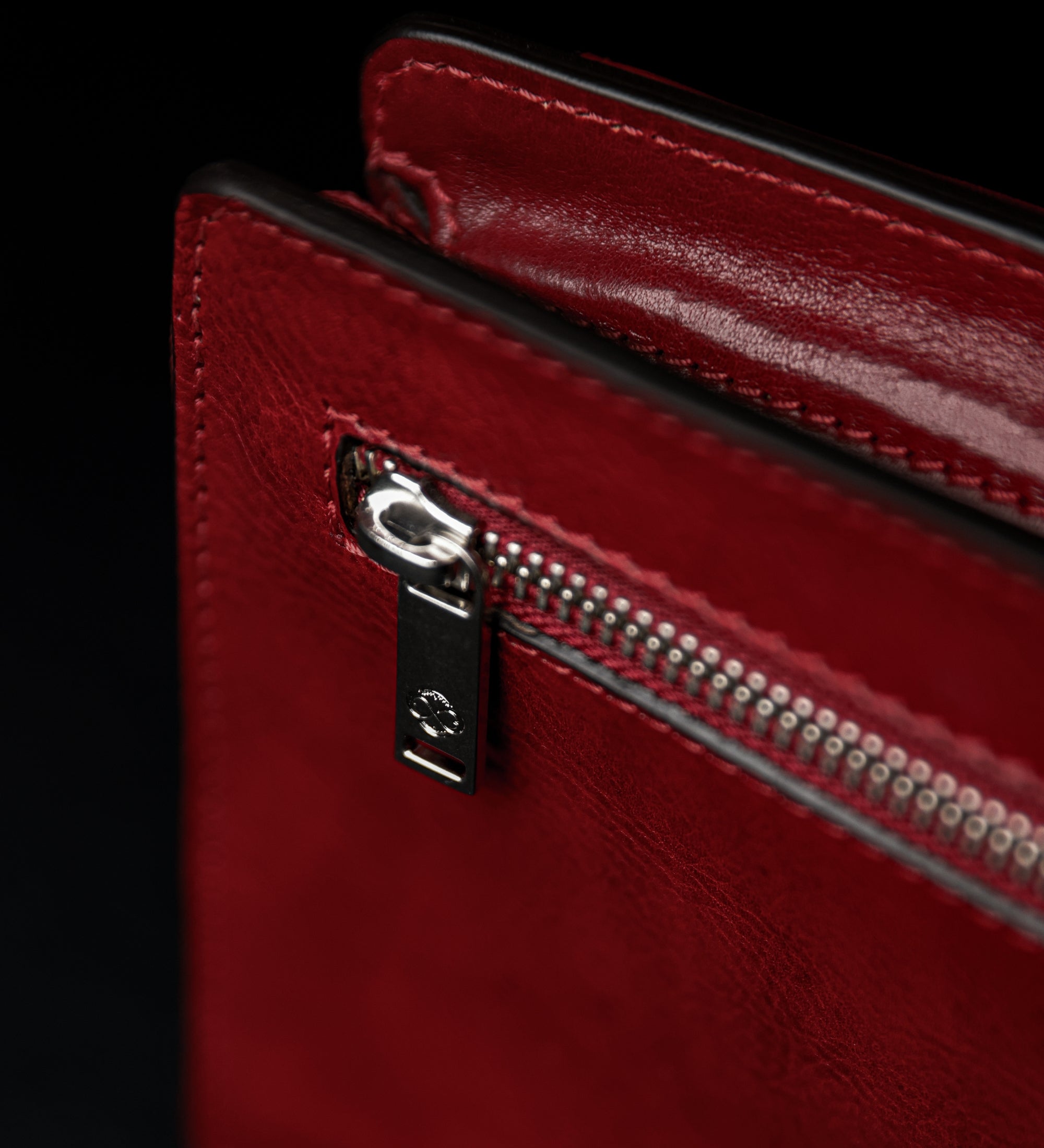 Clutch aus braunem Leder - Decameron