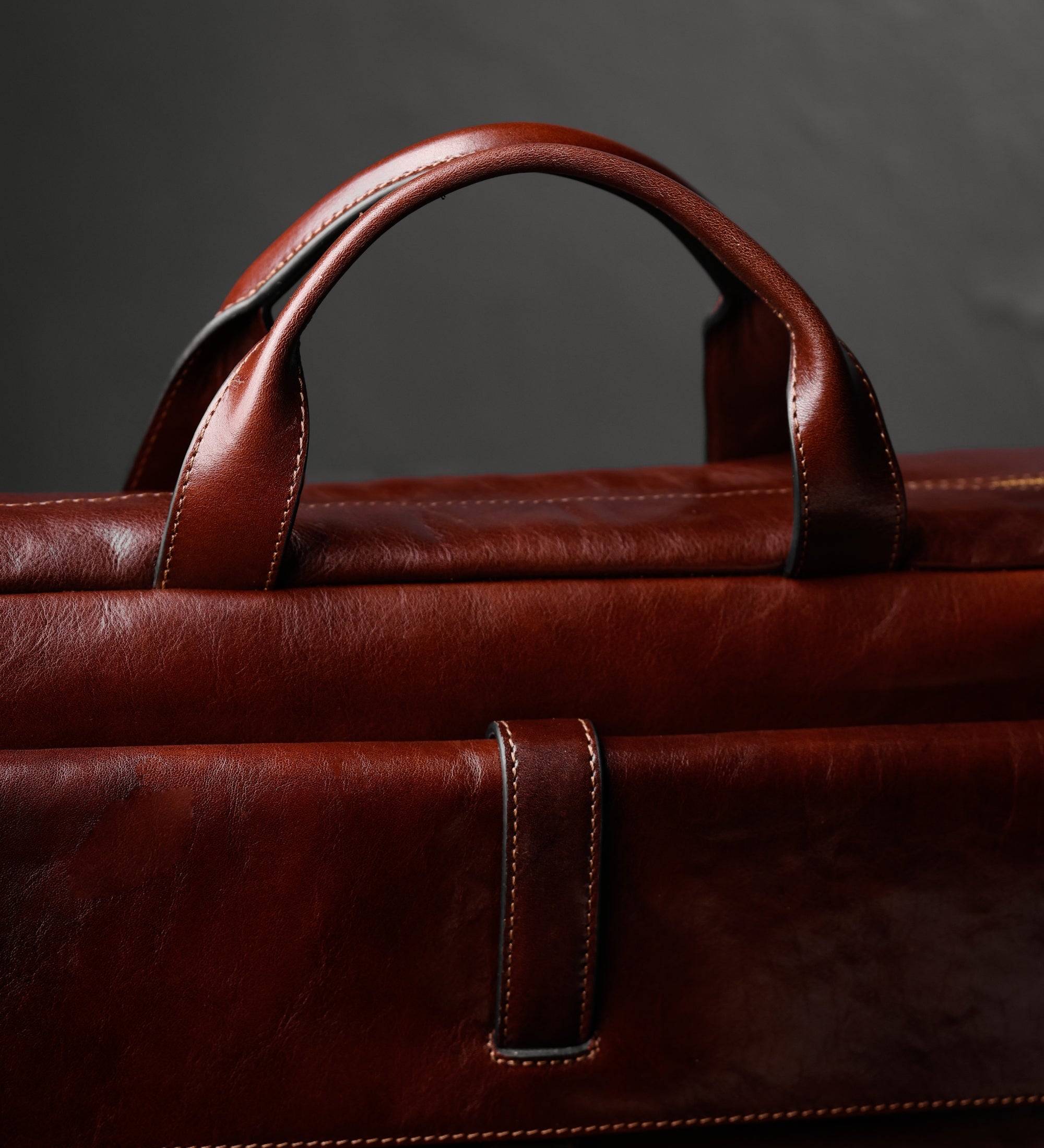 Large Leather Briefcase Laptop Bag - The Chateau