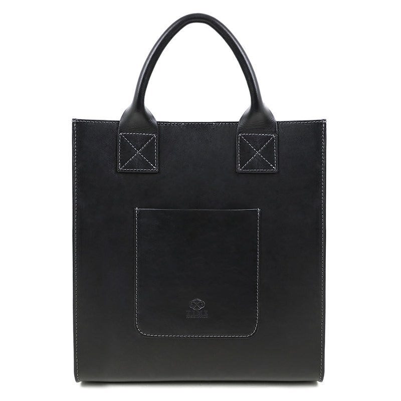 Full Grain Italian Leather Tote Bag - The Republic Time Resistance