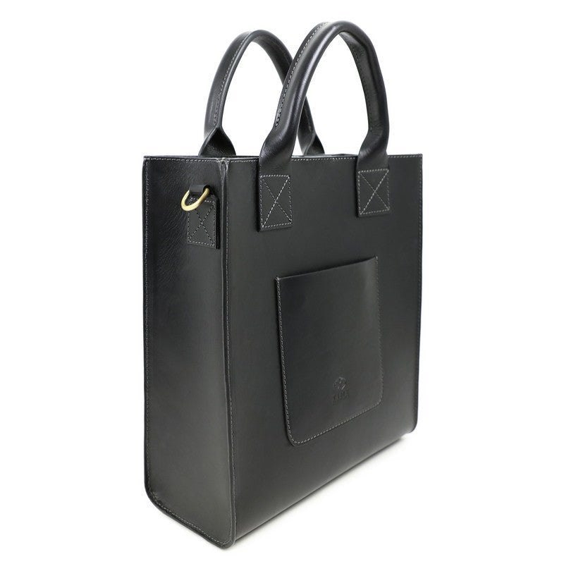 Full Grain Italian Leather Tote Bag - The Republic Time Resistance