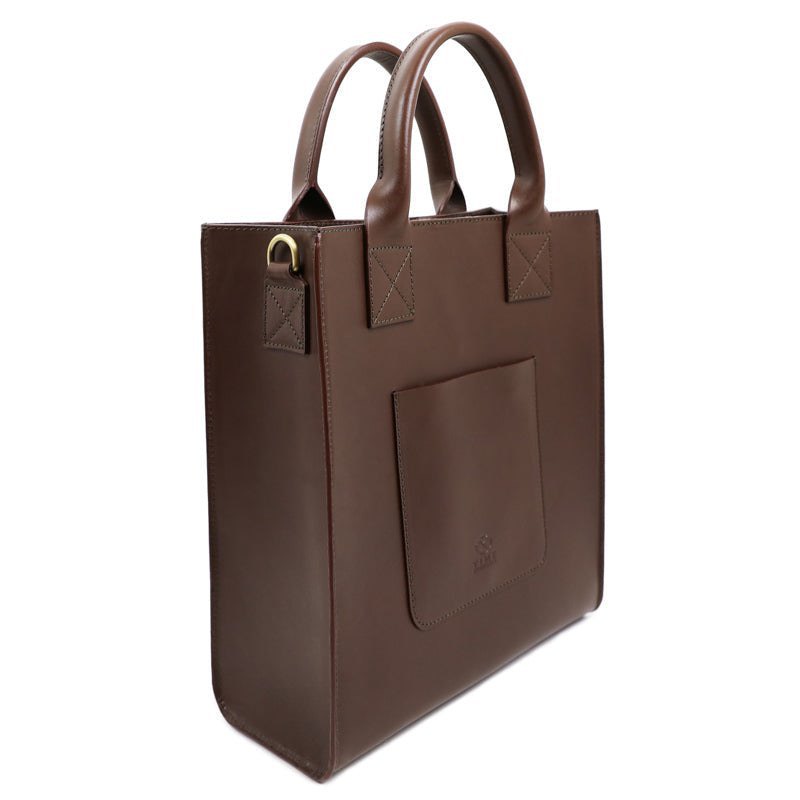 Full Grain Italian Leather Tote Bag - The Republic Time Resistance