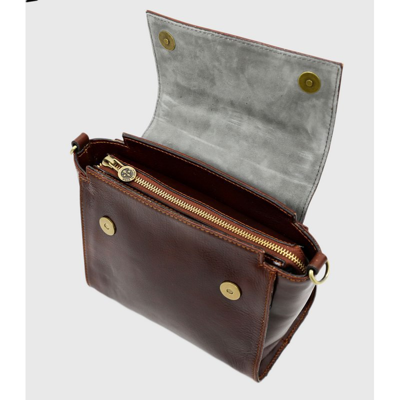 Womens Full Grain Italian Leather Purse - The God of Small Things Time Resistance