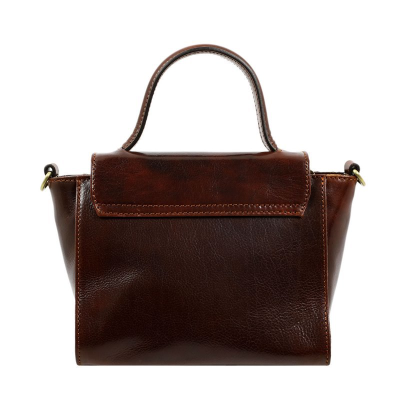 Womens Full Grain Italian Leather Purse - The God of Small Things Time Resistance
