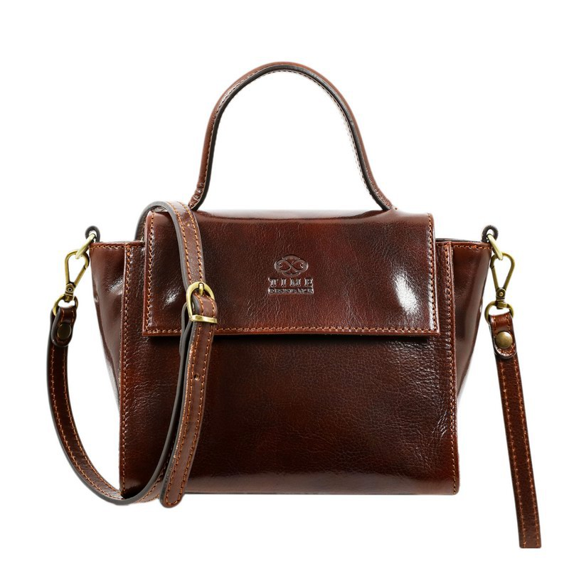 Womens Full Grain Italian Leather Purse - The God of Small Things Time Resistance