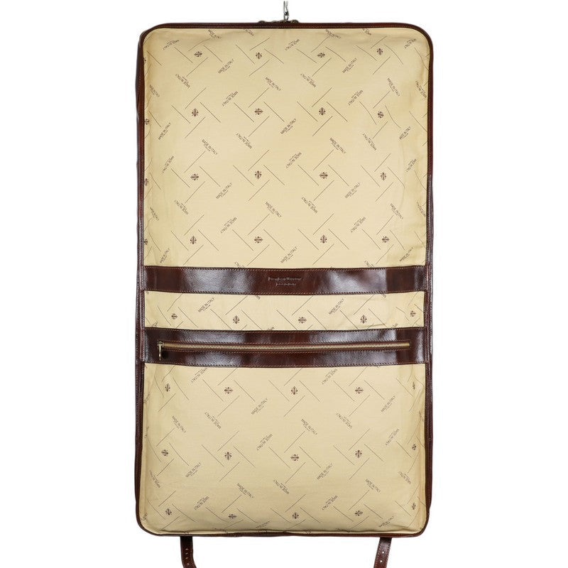 Full Grain Italian Leather Garment / Suit Bag - The Big Sleep Time Resistance