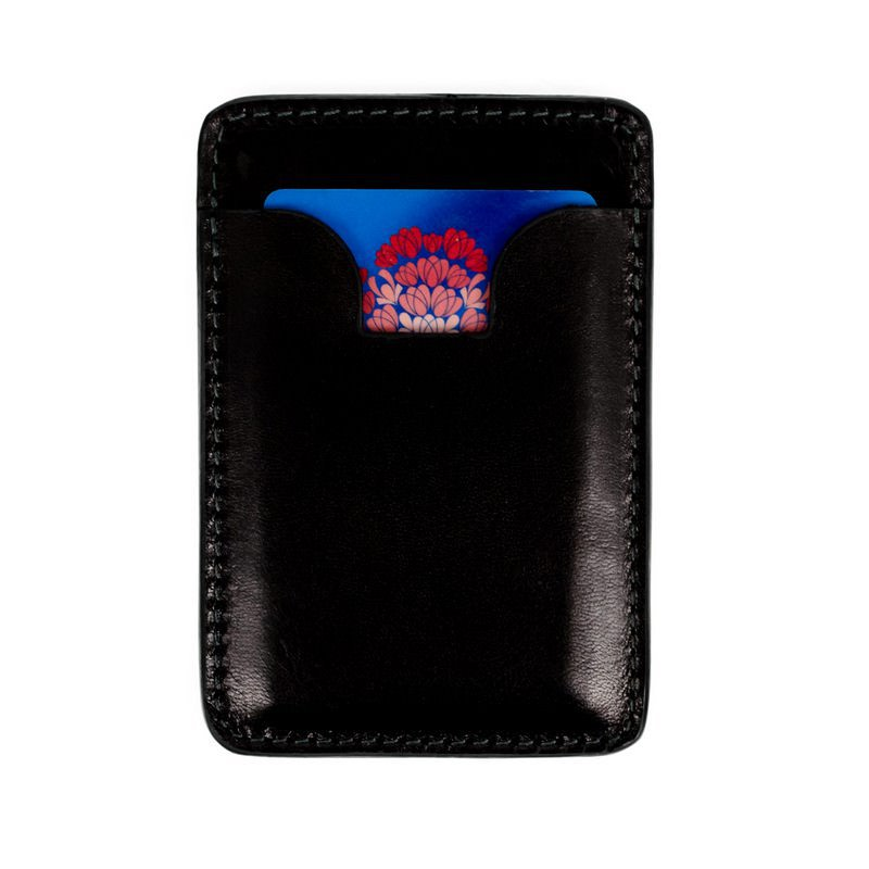 Full Grain Italian Leather Credit Card Case Business Card / Wallet Case - 1984 Time Resistance