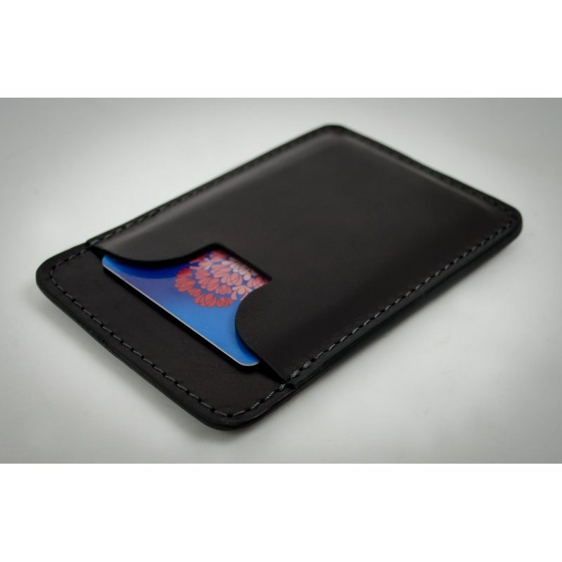 Full Grain Italian Leather Credit Card Case Business Card / Wallet Case - 1984 Time Resistance