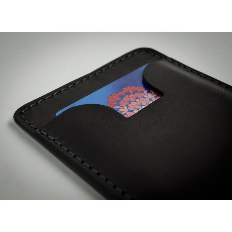 Full Grain Italian Leather Credit Card Case Business Card / Wallet Case - 1984 Time Resistance