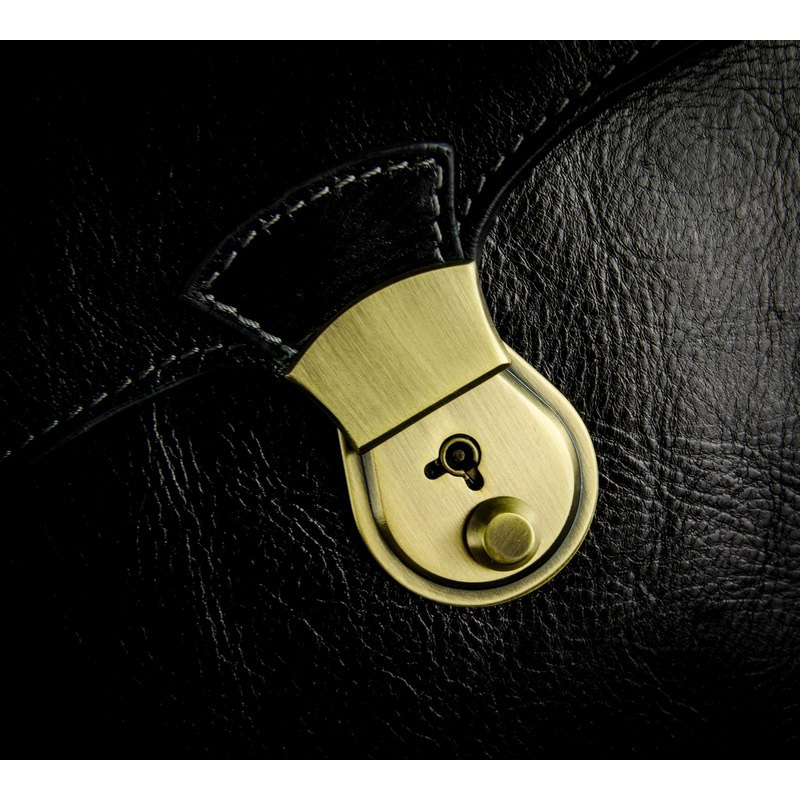 Full Grain Italian Leather Portfolio Document Holder - Age of Innocence Time Resistance