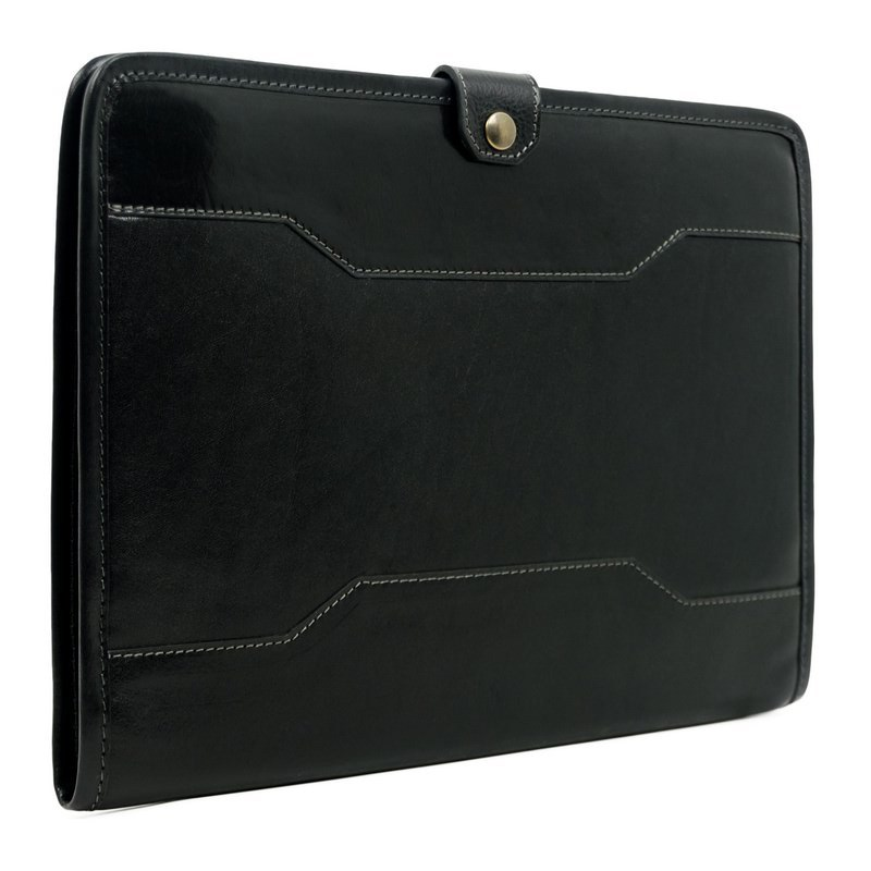 Full Grain Italian Leather A4 Documents Folder Organizer - The Call of the Wild Time Resistance