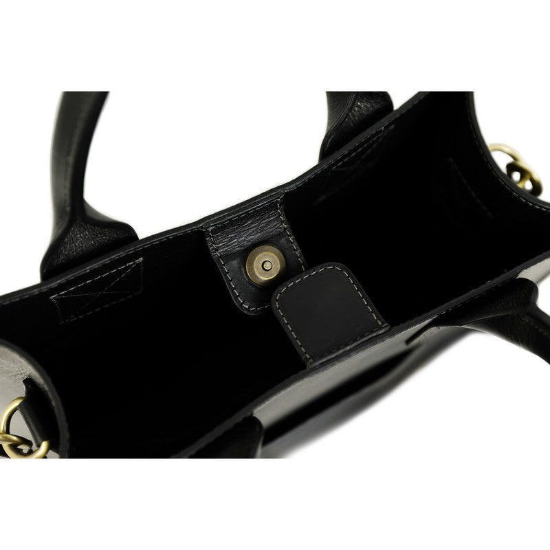 Full Grain Italian Leather Tote Bag - The Republic Time Resistance