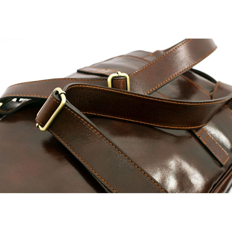 Unisex Full Grain Italian Leather Backpack - The Overstory Time Resistance