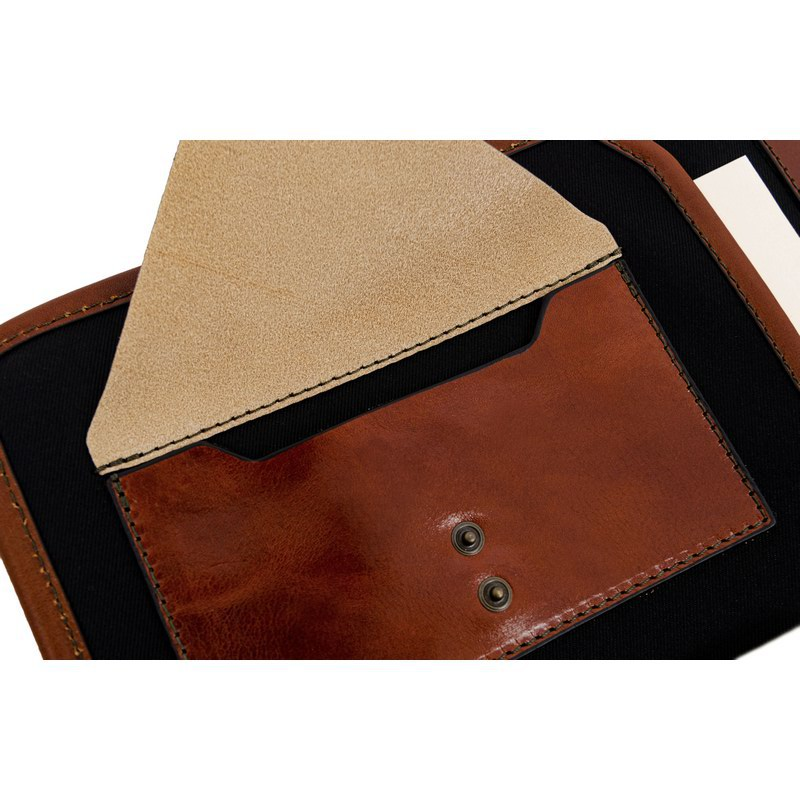 Full Grain Italian Leather A4 Documents Folder Organizer - The Call of the Wild Time Resistance