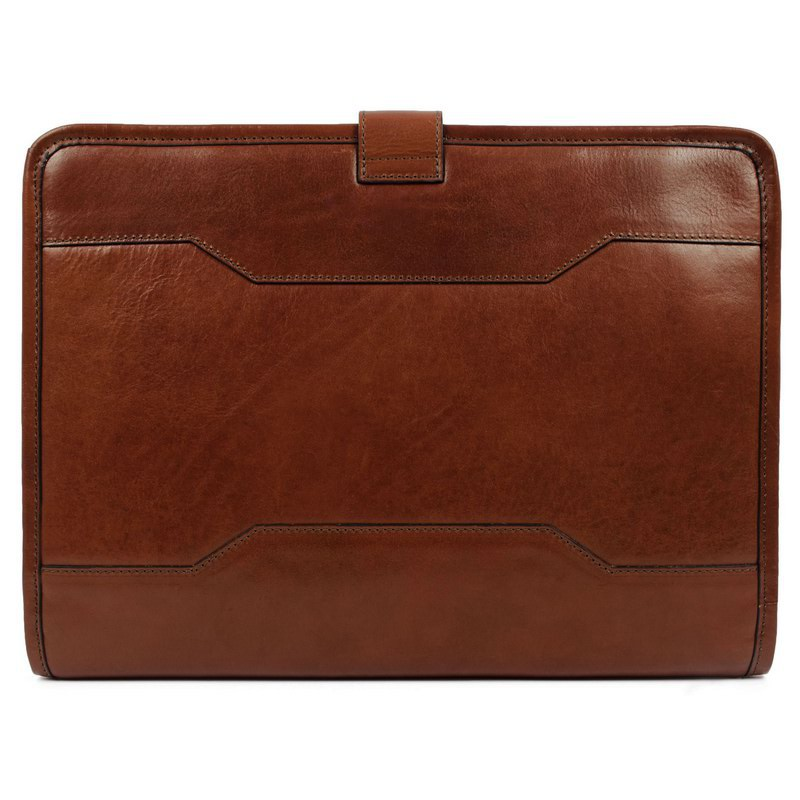 Full Grain Italian Leather A4 Documents Folder Organizer - The Call of the Wild Time Resistance
