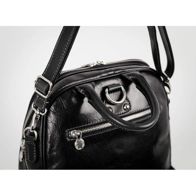 Womens Full Grain Italian Leather Backpack Convertible Bag - Regeneration Time Resistance