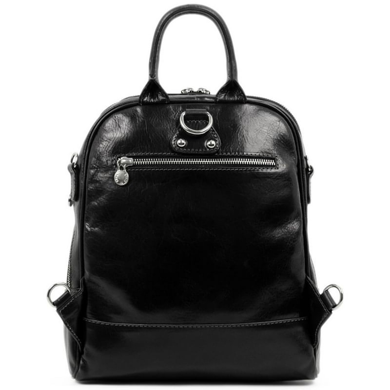 Womens Full Grain Italian Leather Backpack Convertible Bag - Regeneration Time Resistance