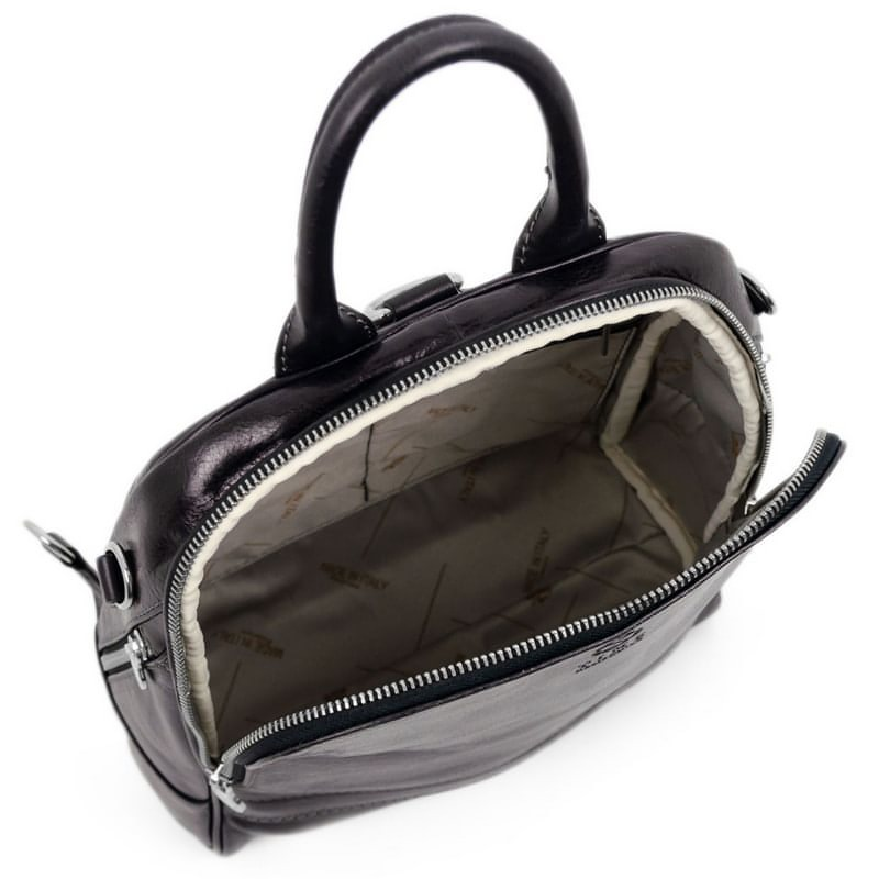 Womens Full Grain Italian Leather Backpack Convertible Bag - Regeneration Time Resistance