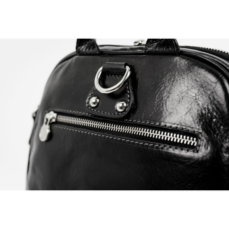 Womens Full Grain Italian Leather Backpack Convertible Bag - Regeneration Time Resistance