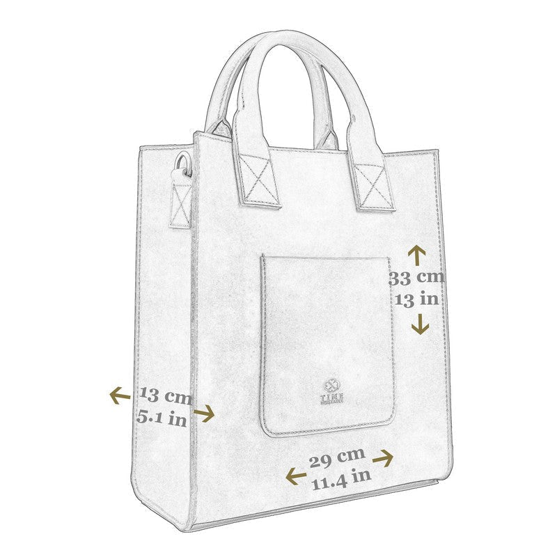 Full Grain Italian Leather Tote Bag - The Republic Time Resistance