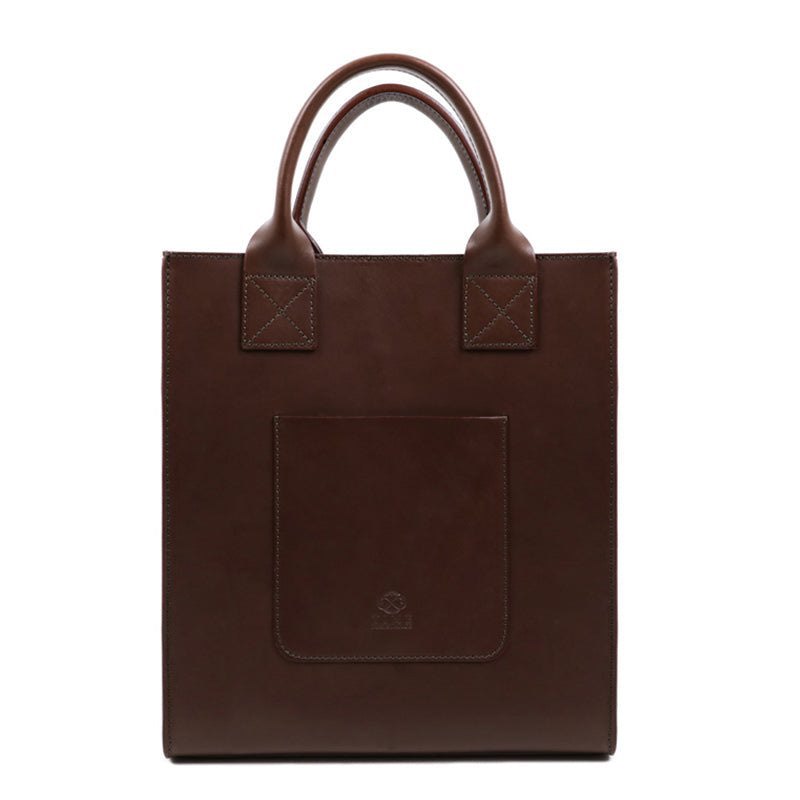 Full Grain Italian Leather Tote Bag - The Republic Time Resistance