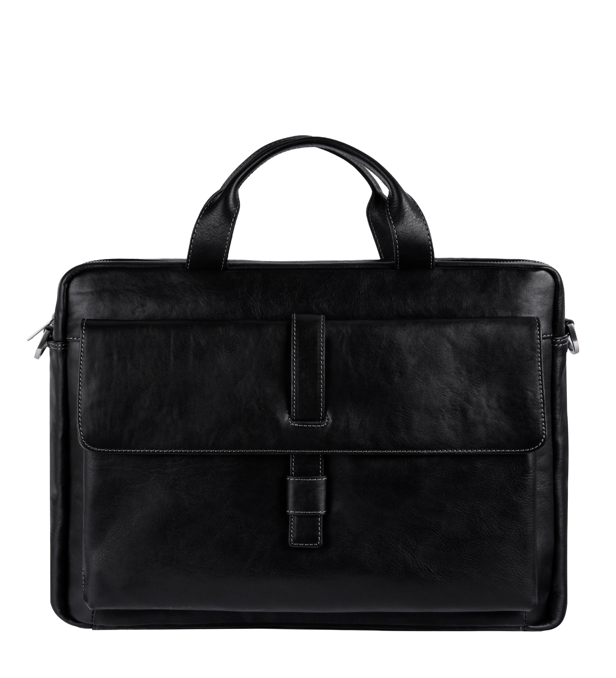 Large Leather Briefcase Laptop Bag - The Chateau