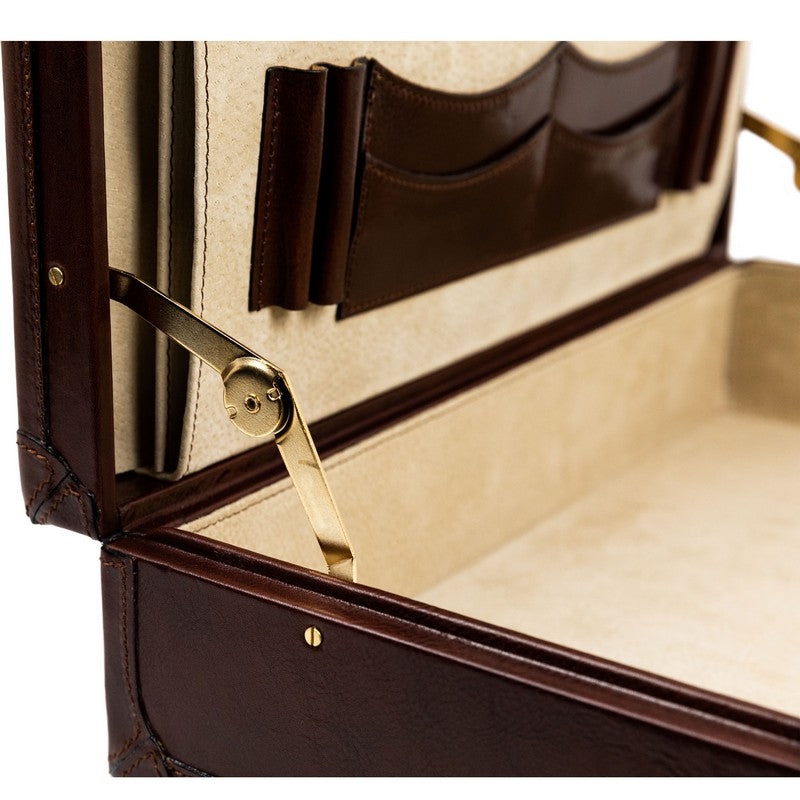 Small Leather Attach Case Briefcase - The House of Mirth