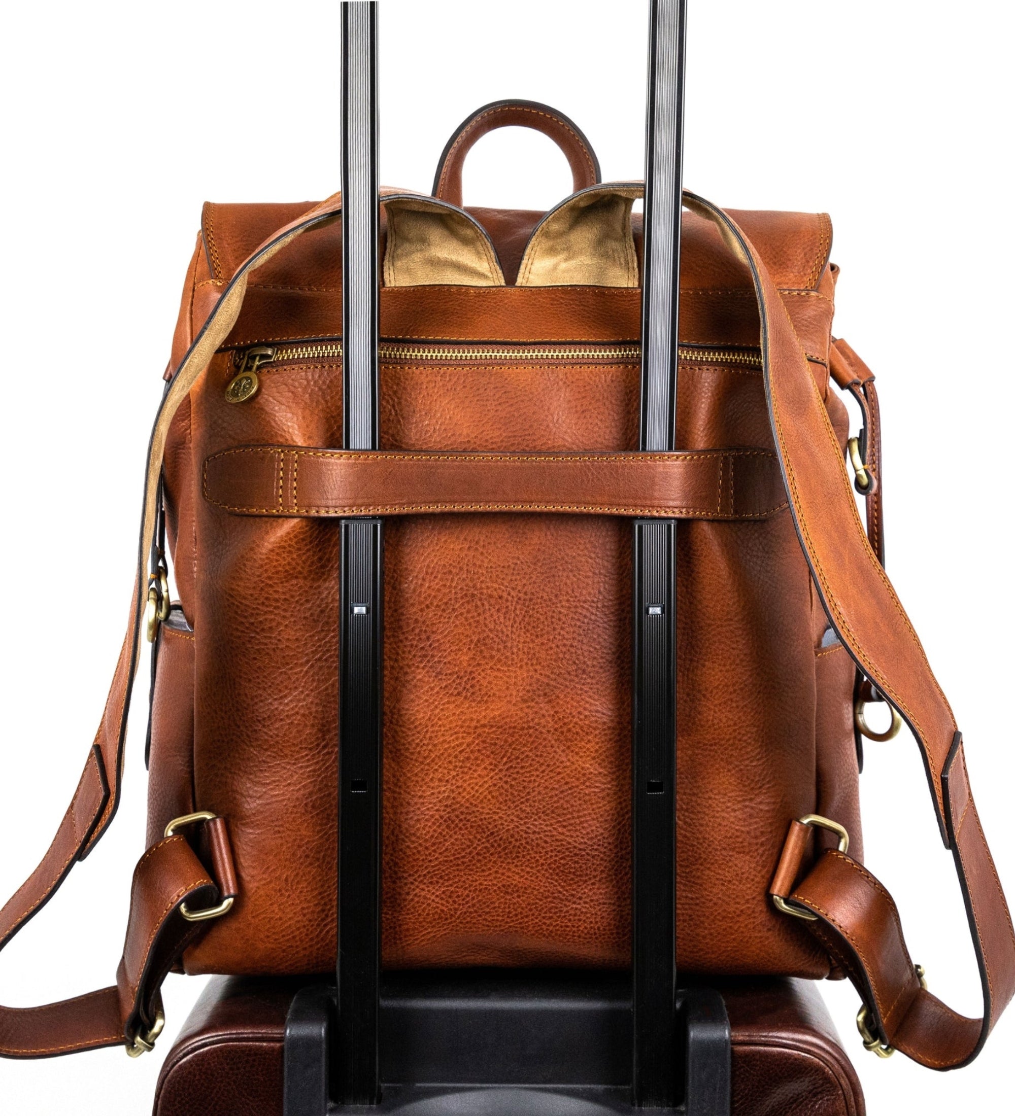 Full Grain Italian Leather Backpack - The Good Earth