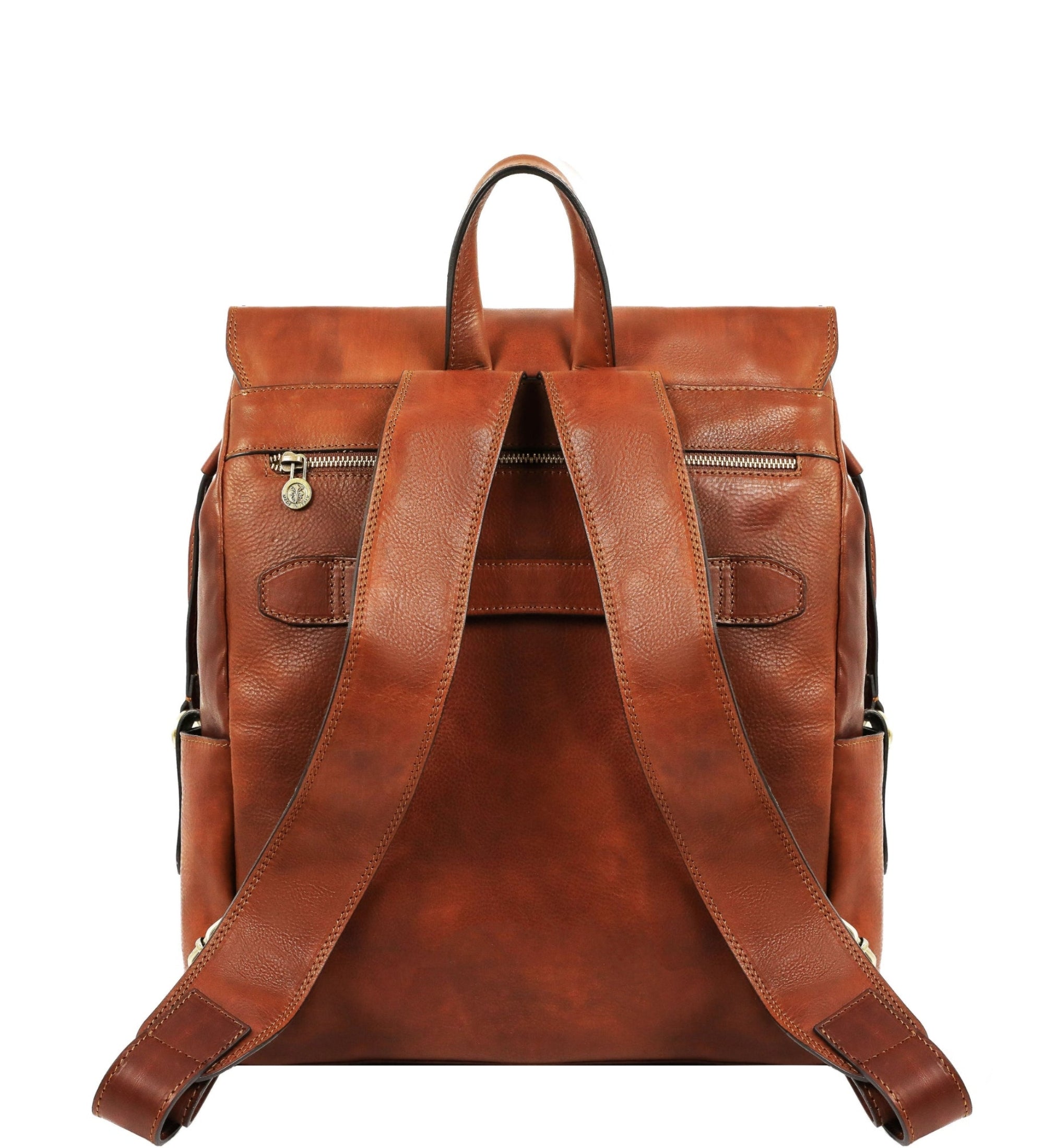 Full Grain Italian Leather Backpack - The Good Earth