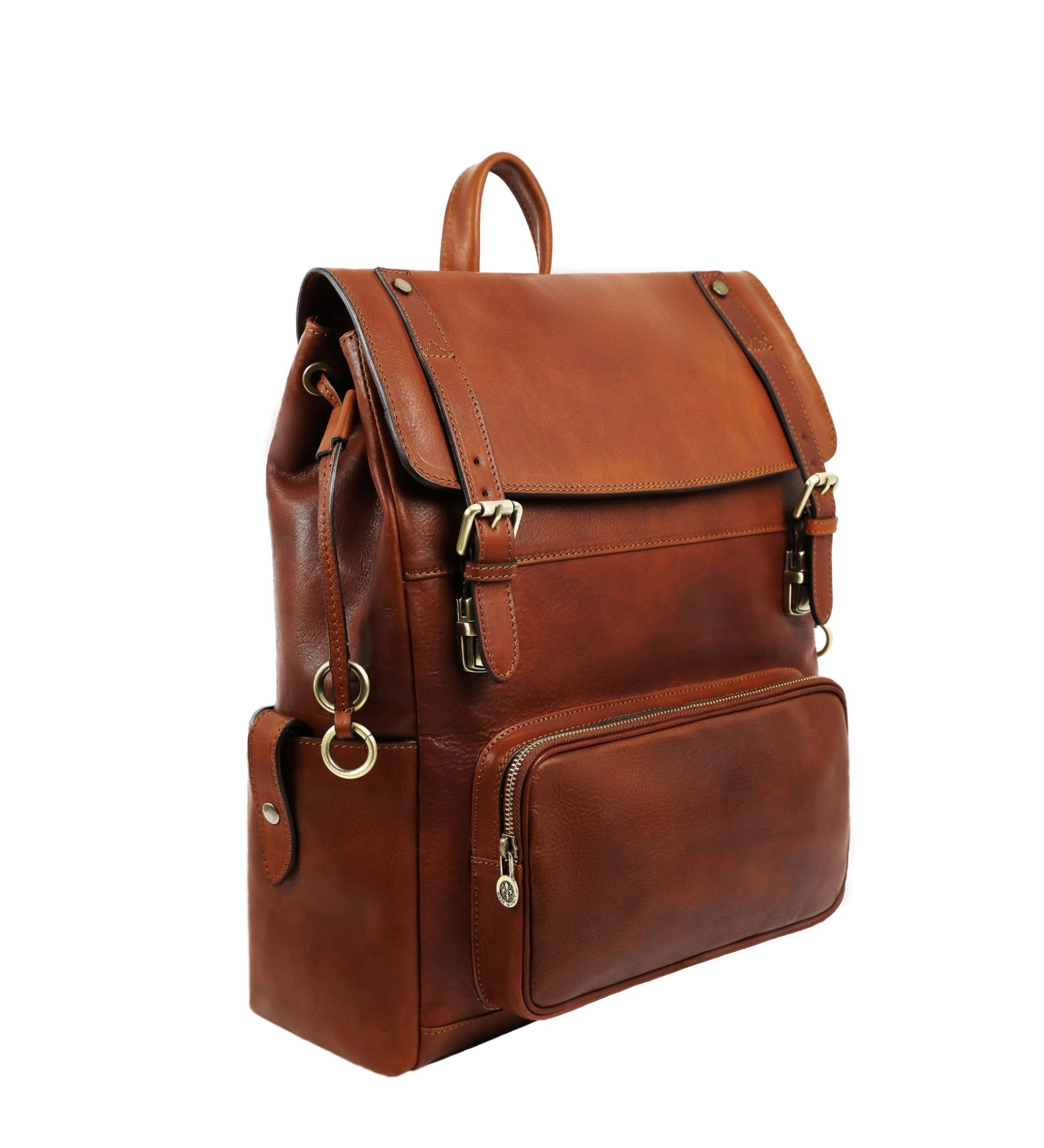 Full Grain Italian Leather Backpack - The Good Earth