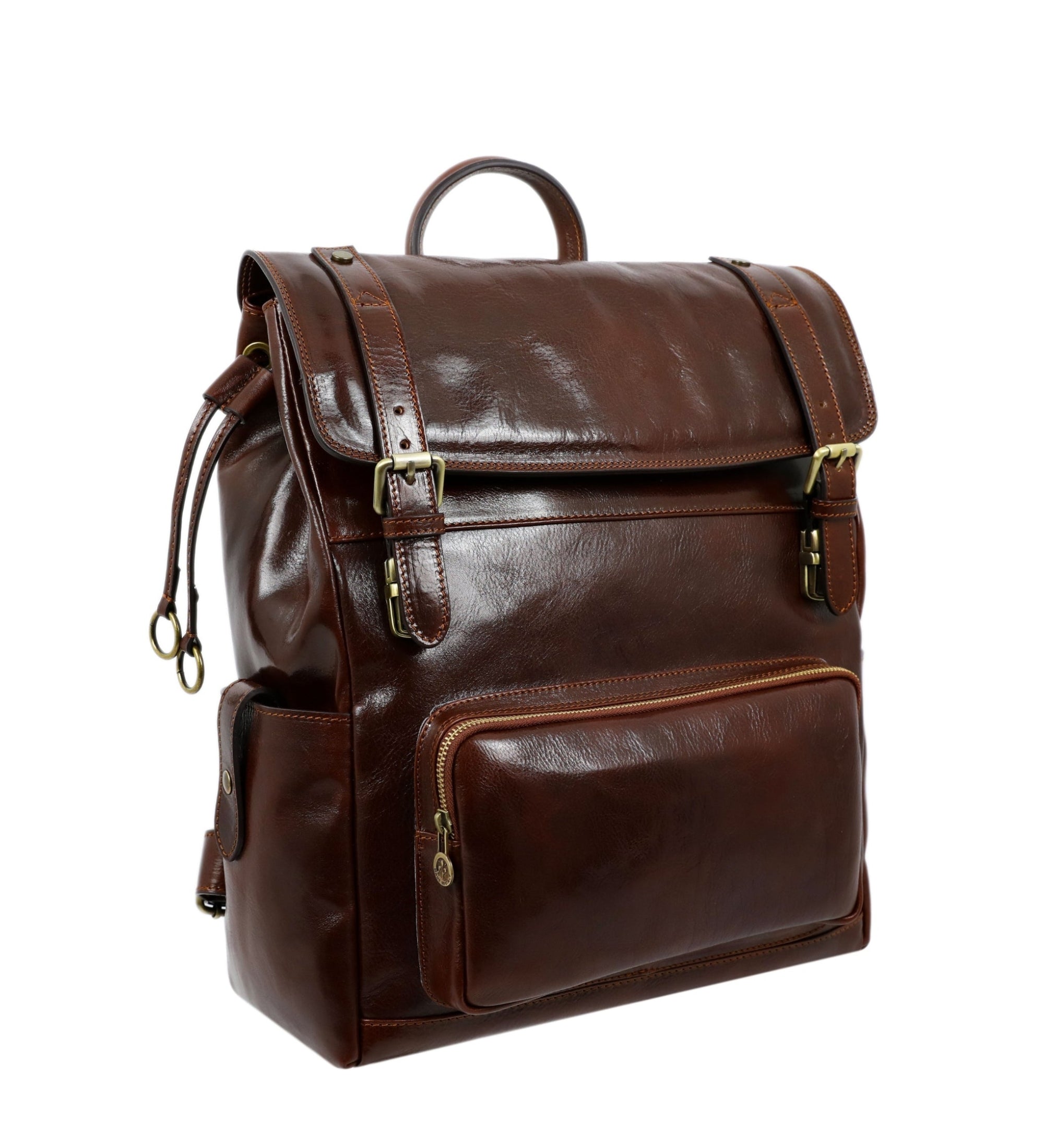 Full Grain Italian Leather Backpack - The Good Earth