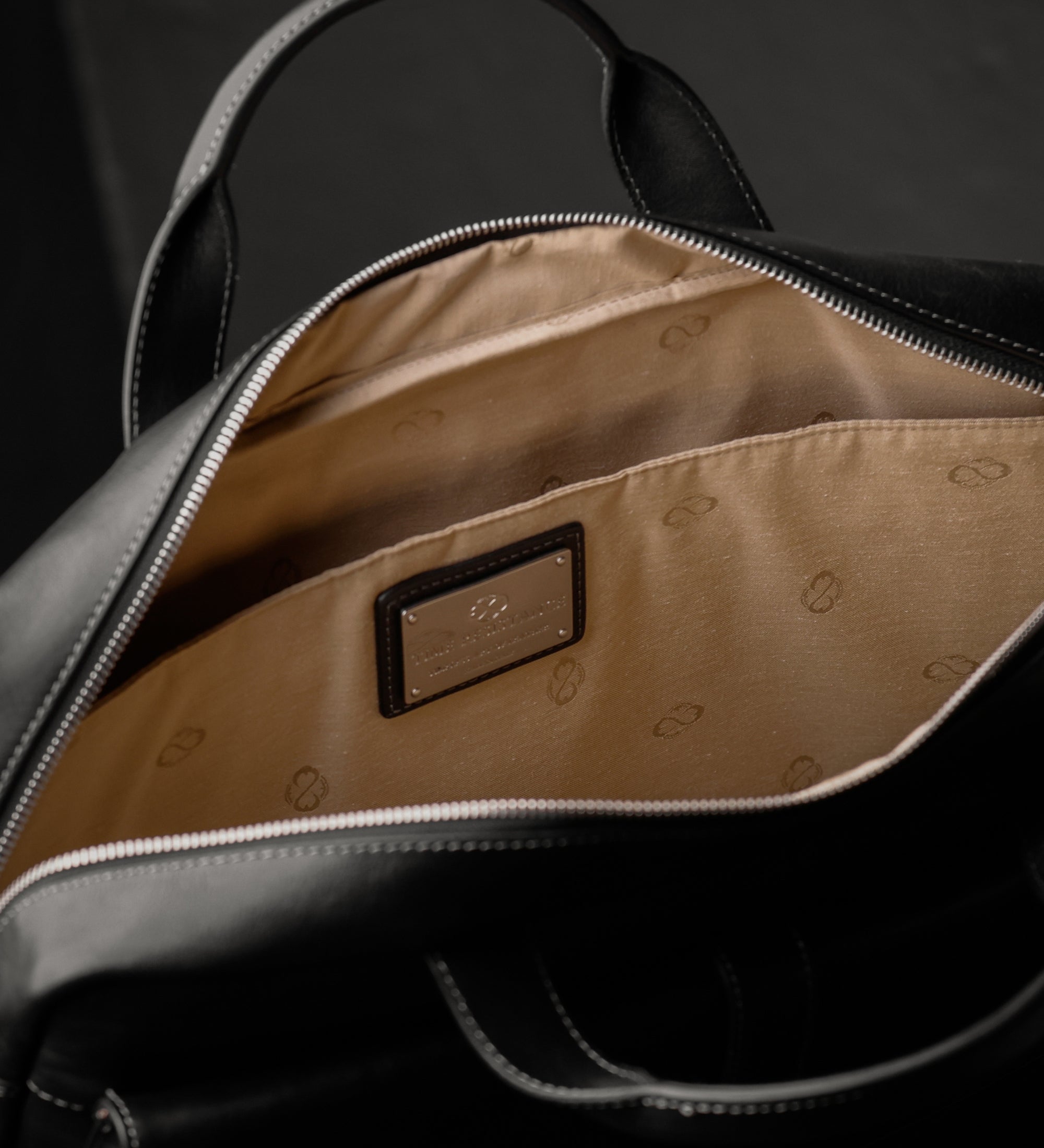 Large Leather Briefcase Laptop Bag - The Chateau