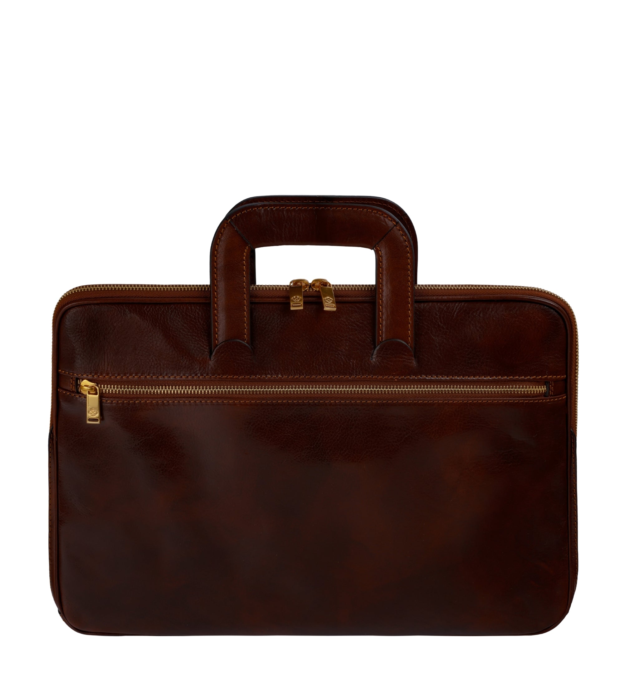 Leather Briefcase Laptop Bag Brave New World - Main Image