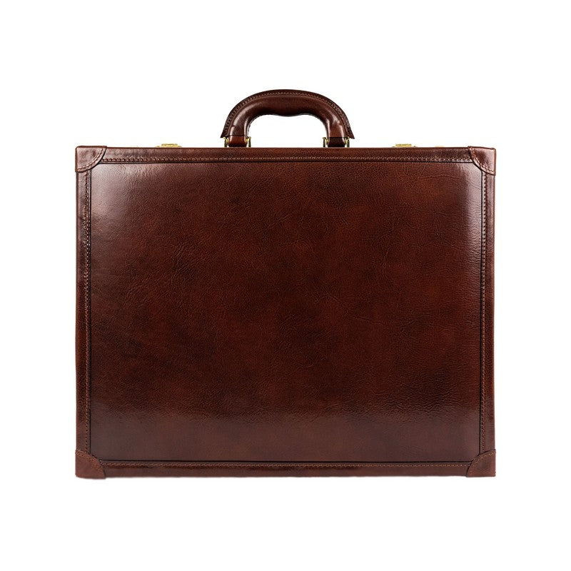 Small Leather Attach Case Briefcase - The House of Mirth