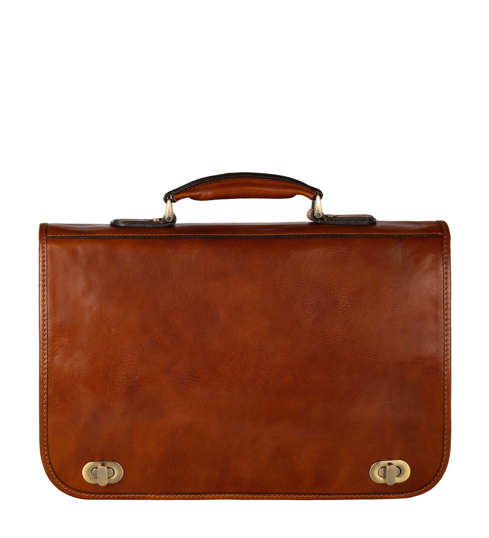 Full Grain Italian Leather Briefcase - Illusions