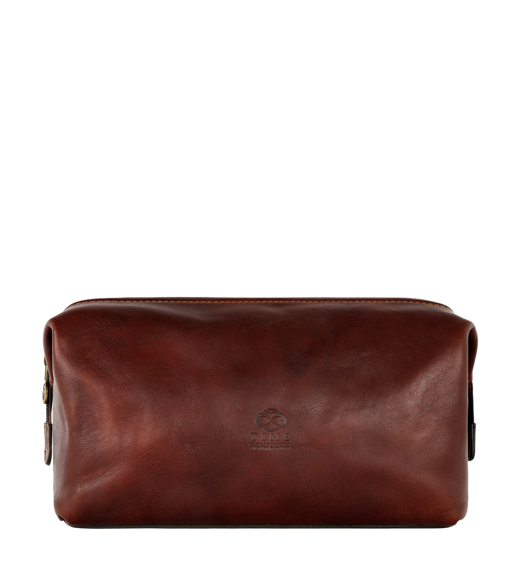 Small Leather Toiletry Bag - Four Past Midnight