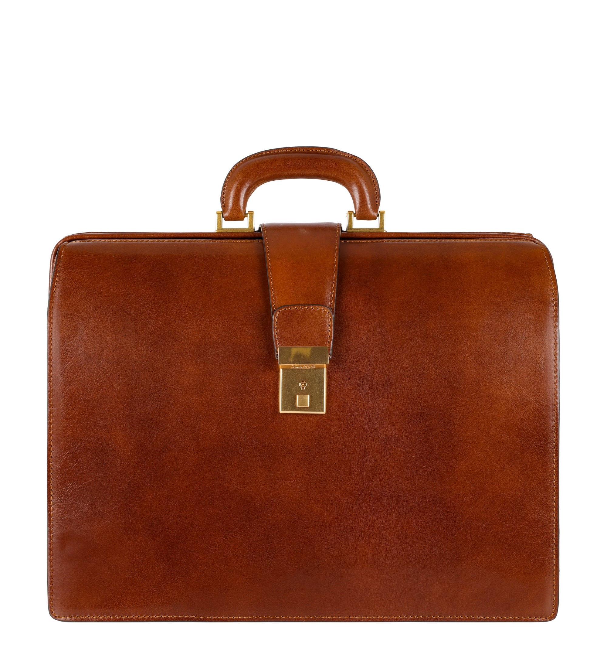 Large Full Grain Italian Leather Briefcase - The Firm